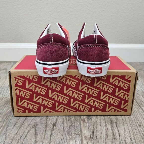 Vans Old Skool Burgundy Sneakers Size 3.5 Men and 5 Women - Picture 5 of 12